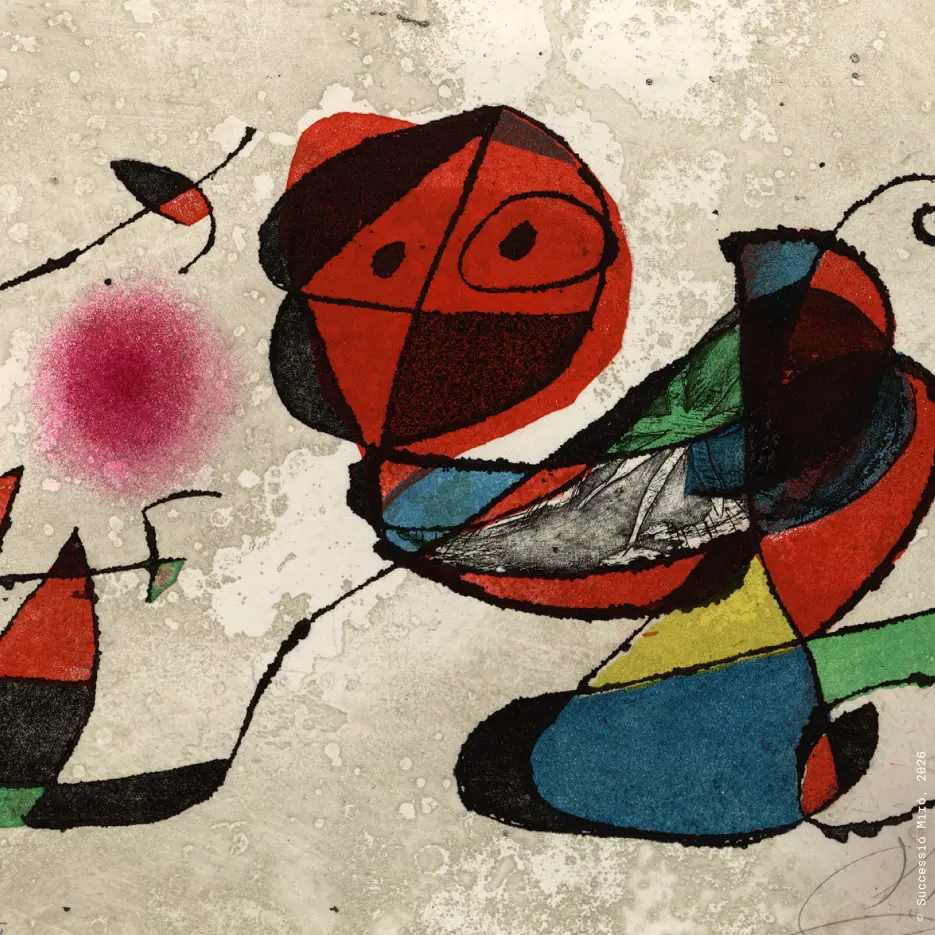 Œuvre de Joan Miró présentée dans le parcours Deconstructed