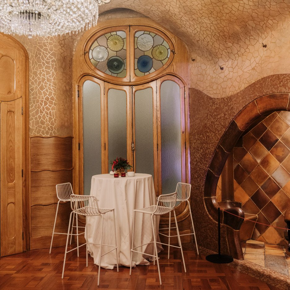 Salon de la Planta Noble de Casa Batlló aménagé pour une réception